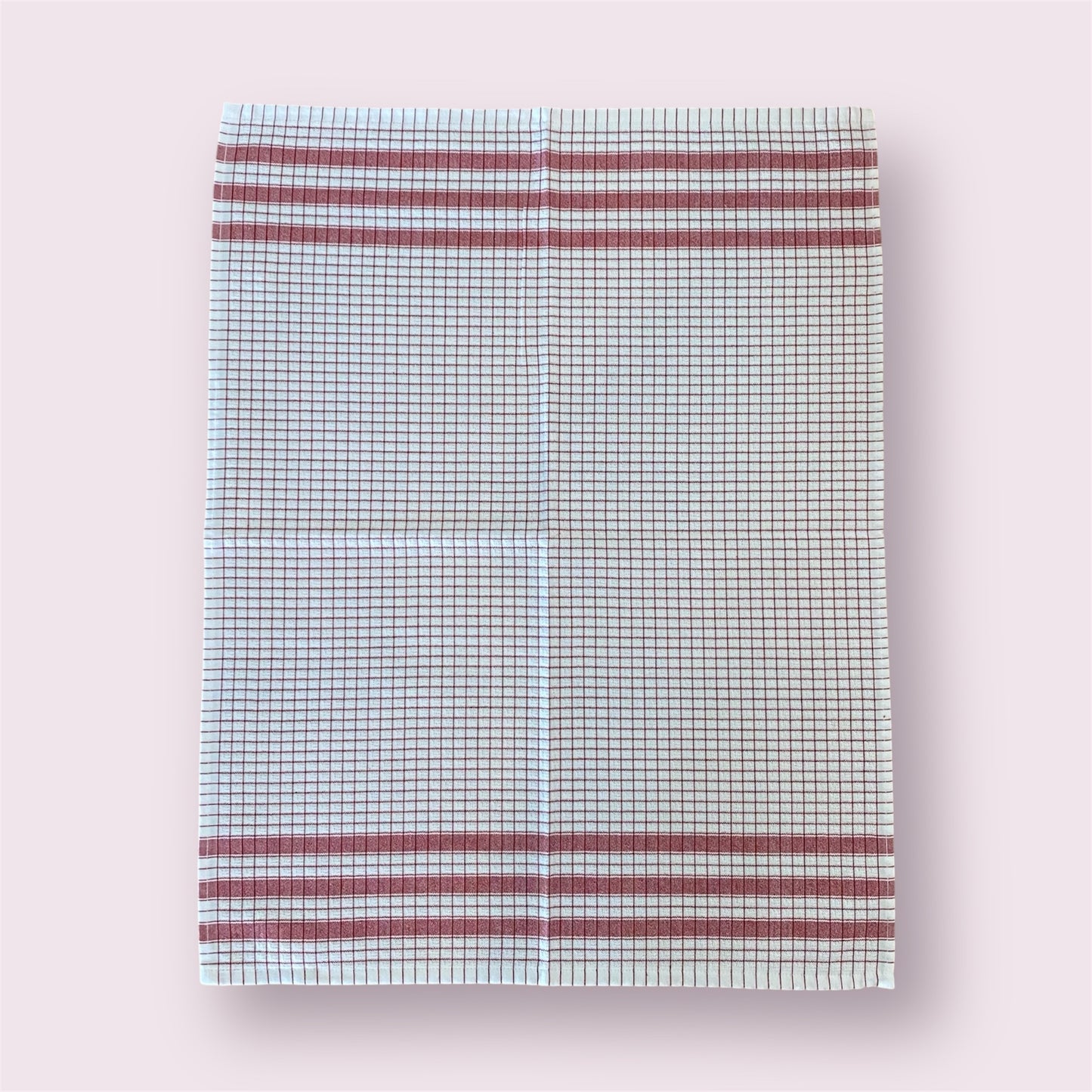 Torchon à carreaux - Rouge - Lot de 3