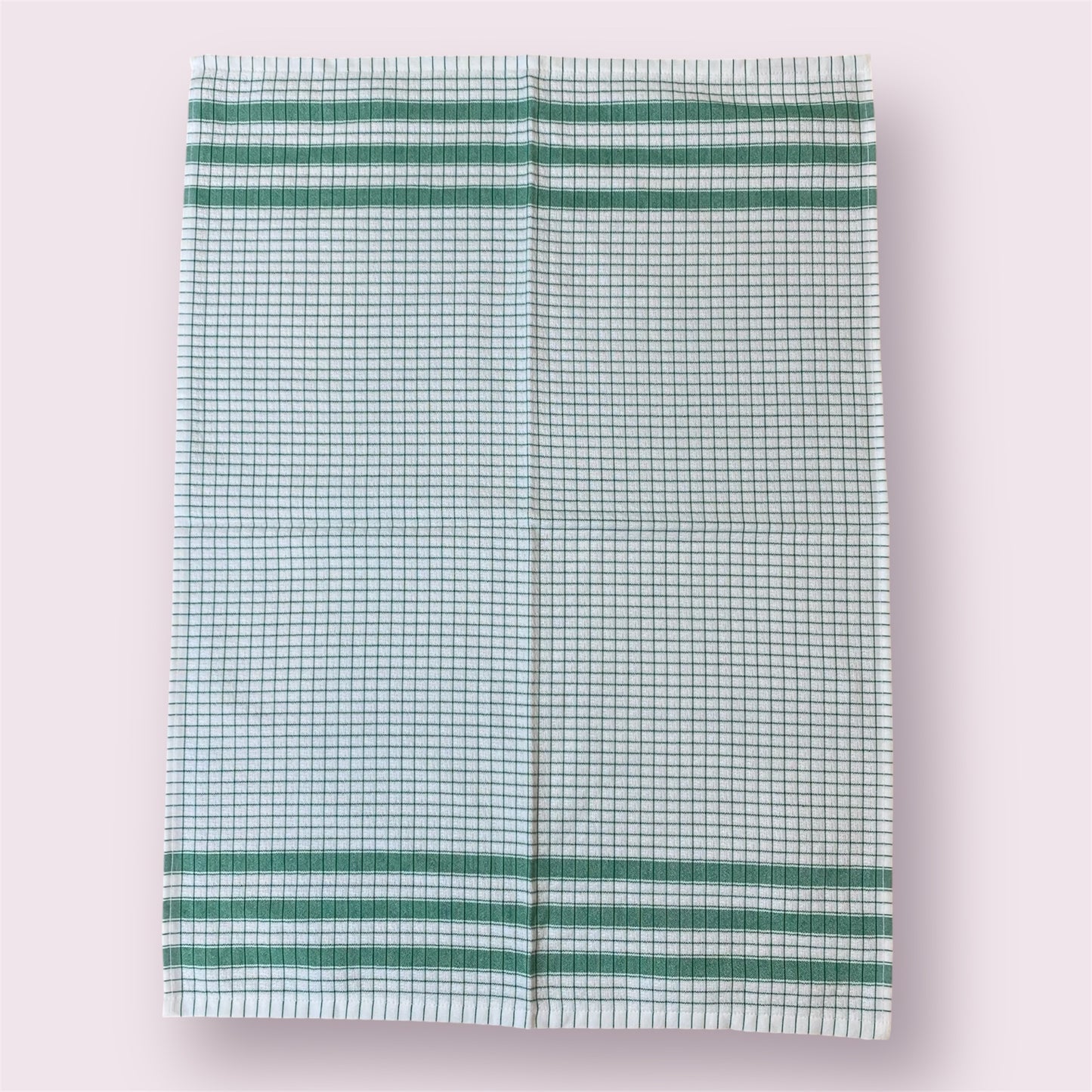 Torchon à carreaux - Vert - Lot de 3