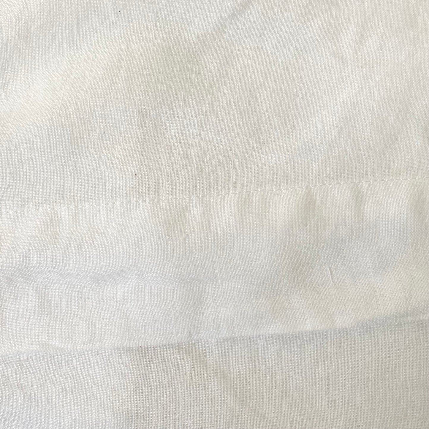 Ensemble blanc 100 lin lavé - Drap plat - Drap housse - Paire de taies d’oreiller