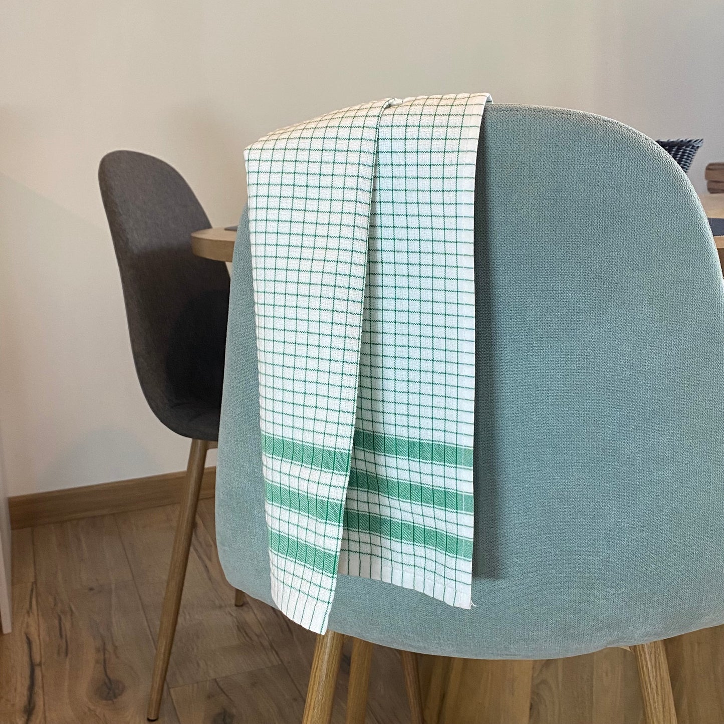 Torchon à carreaux - Vert - Lot de 3