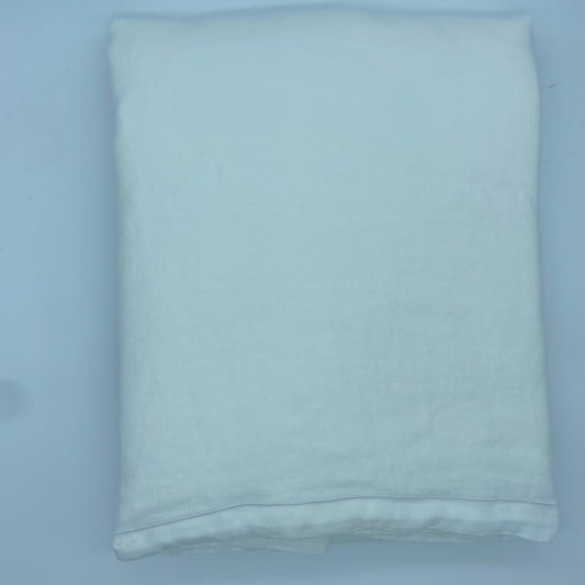 Housse de couette - 240x260cm - 100% lin lavé - Blanc polaire