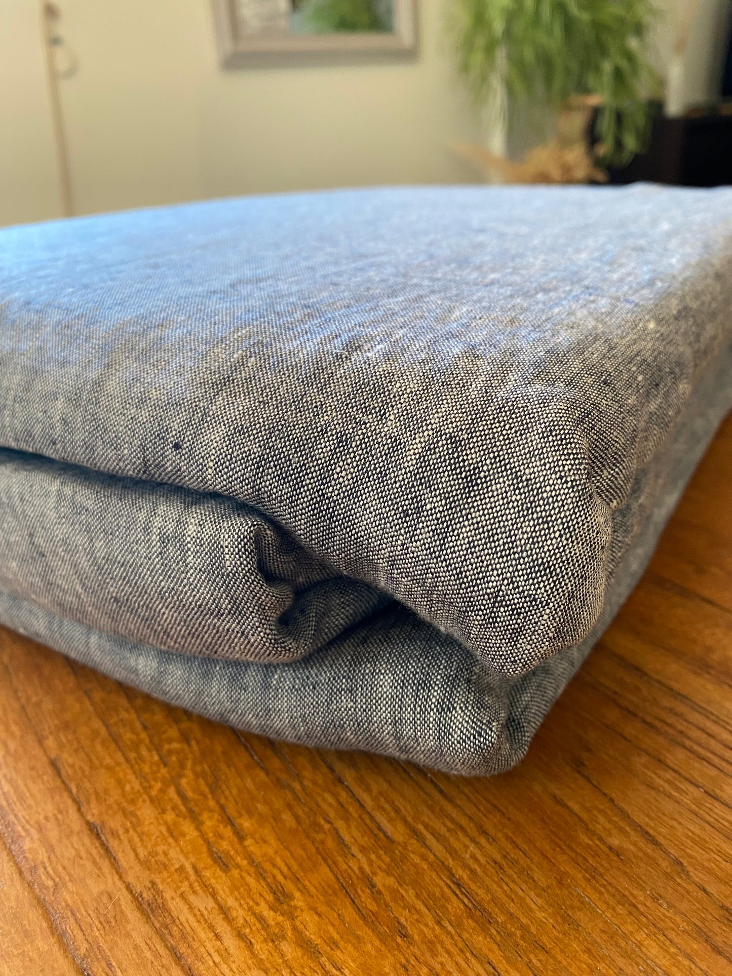Housse de couette 100% lin 220x240 + 2 taies d’oreiller carrées