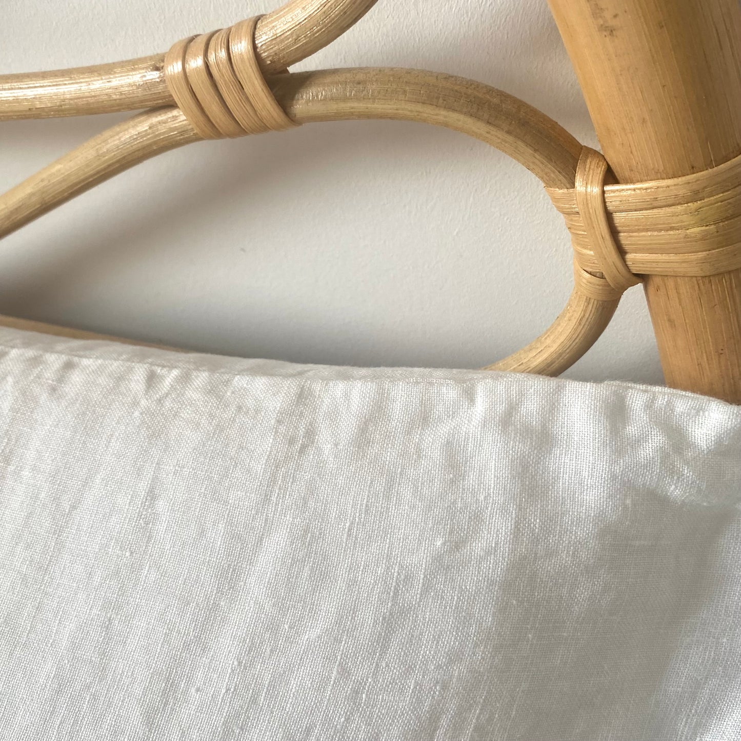 Ensemble blanc 100 lin lavé - Drap plat - Drap housse - Paire de taies d’oreiller