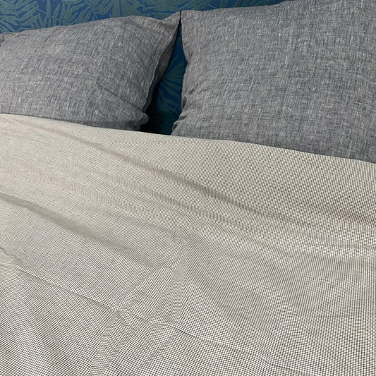 Housse de couette 220x240 - Carreaux - Percale