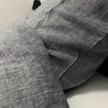 Housse de couette 220x240 + Taies carrés - Gris Chiné - Lin lavé