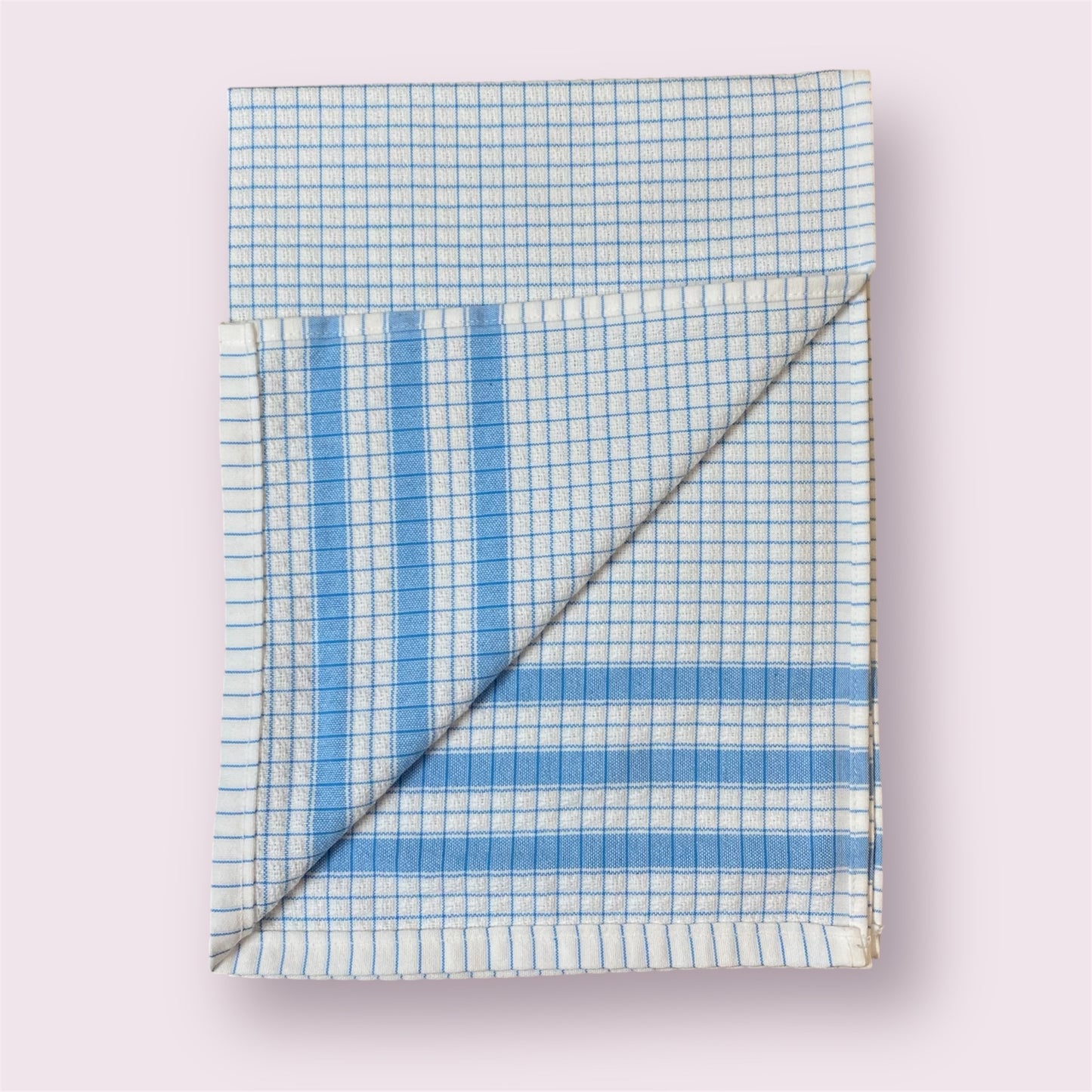 Torchon à carreaux - Bleu - Lot de 3