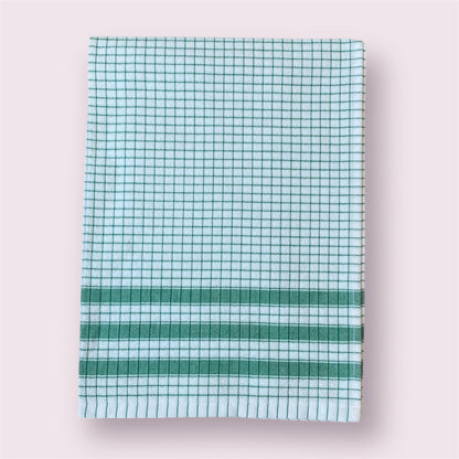 Torchon à carreaux - Vert - Lot de 3