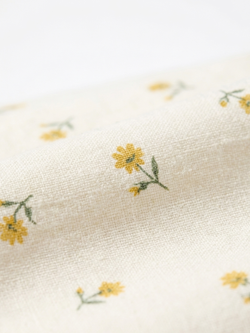 Paire de taies d’oreiller - 100% Lin - 50x70 - motif fleuri