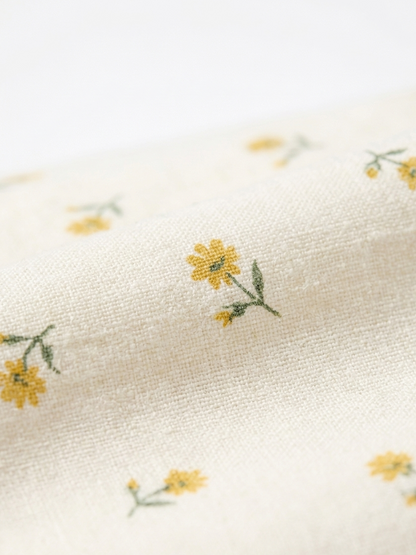 Paire de taies d’oreiller - 100% Lin - 50x70 - motif fleuri