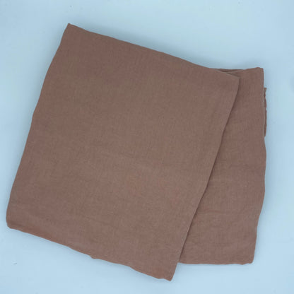 Housse de couette 220x240 + Paire de taies d’oreillers carrées 100% lin
