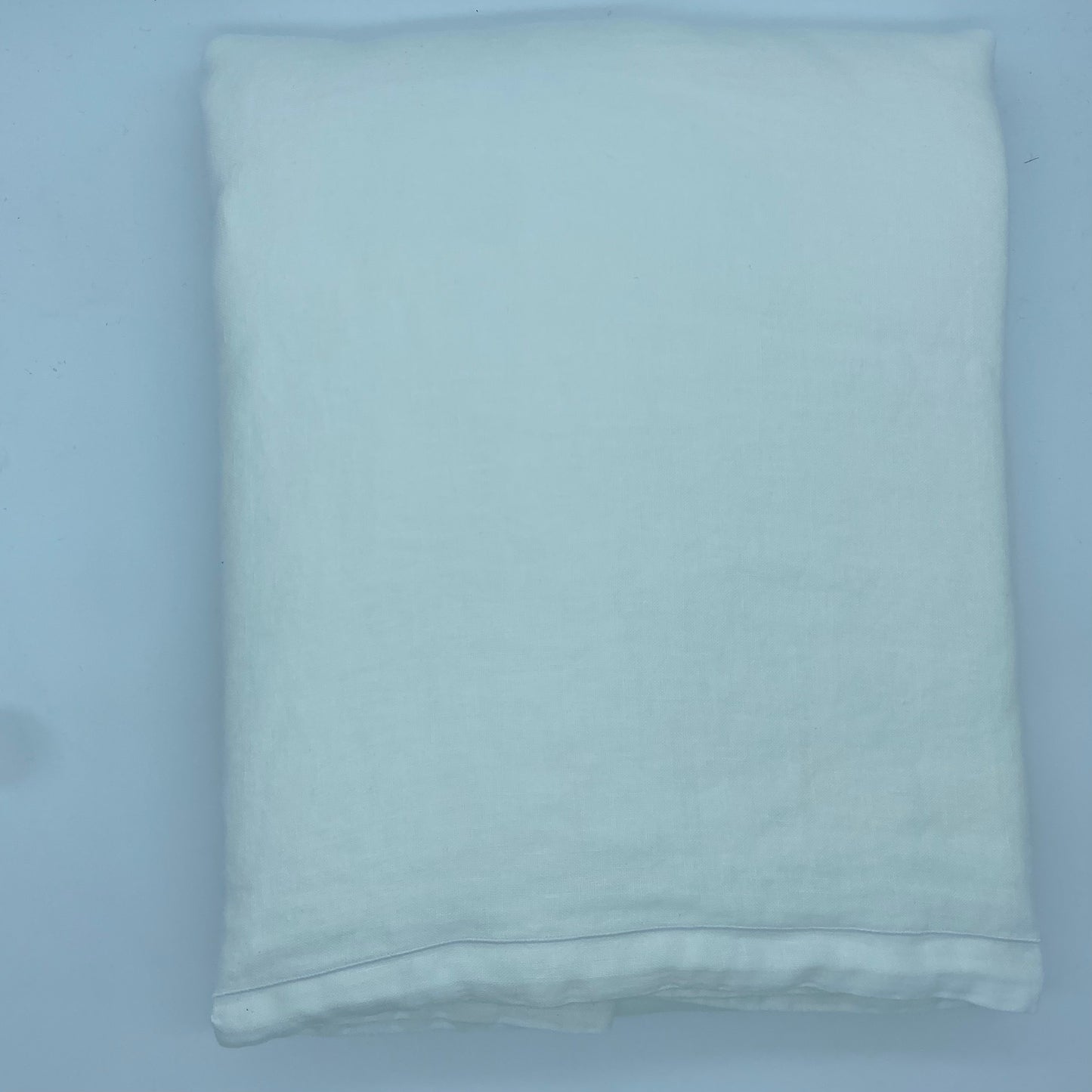 Housse de couette - 240x260cm - 100% lin lavé - Blanc polaire