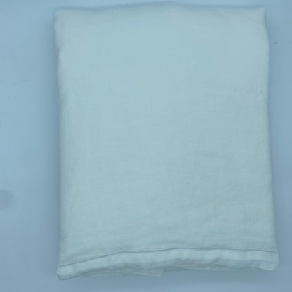 Housse de couette - 240x260cm - 100% lin lavé - Blanc polaire