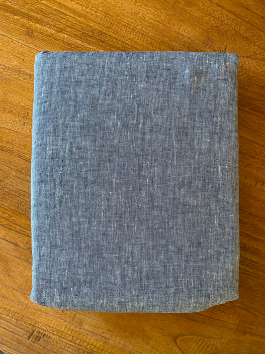 Housse de couette 100% lin 220x240 + 2 taies d’oreiller carrées