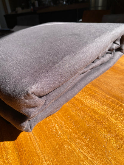 Housse de couette 240x260 - 100% lin lavé - Gris anthracite + 2 taies d’oreillers carrées