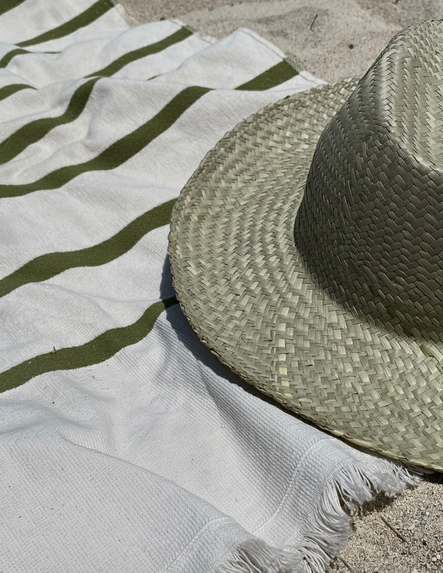 Serviette de plage Vert olive