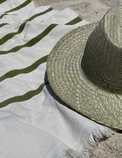 Serviette de plage Vert olive