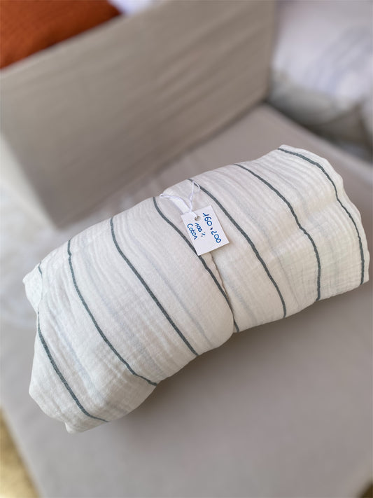 Drap housse gaze de coton 160x200