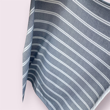Plaids 100% coton - 150x200cm- Rayures Bleues et blanches-